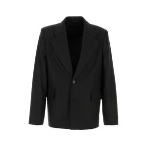 Sefr Men Black Twill Blazer